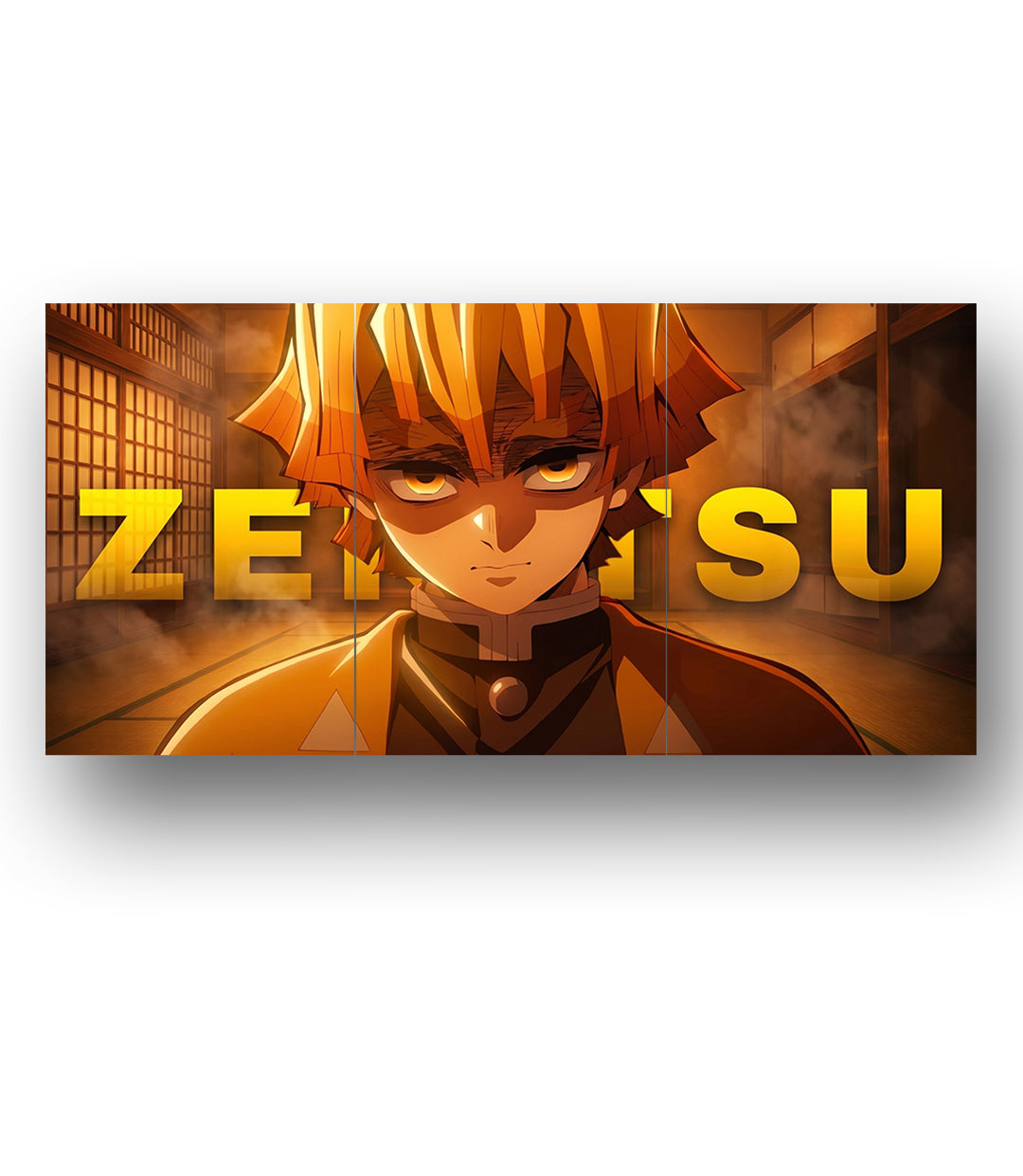 Demon Slayer Zenitsu | 3 Panel Wall Art