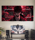 Demon Slayer Crimson Moon | Dark Anime Aesthetic | 3 Panel Wall Art
