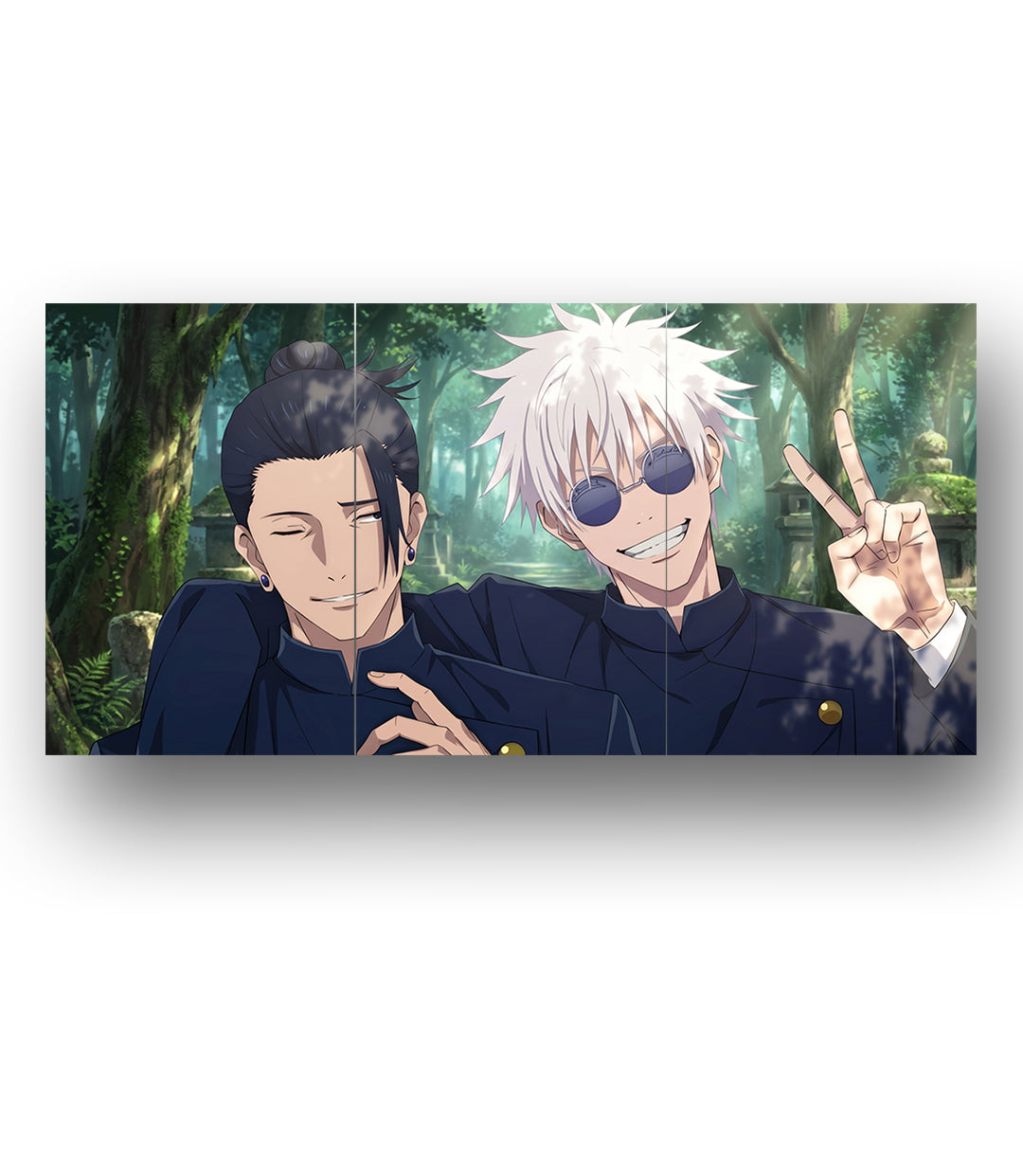 Gojo Geto Duo | Jujutsu Kaisen | 3 Panel Wall Art