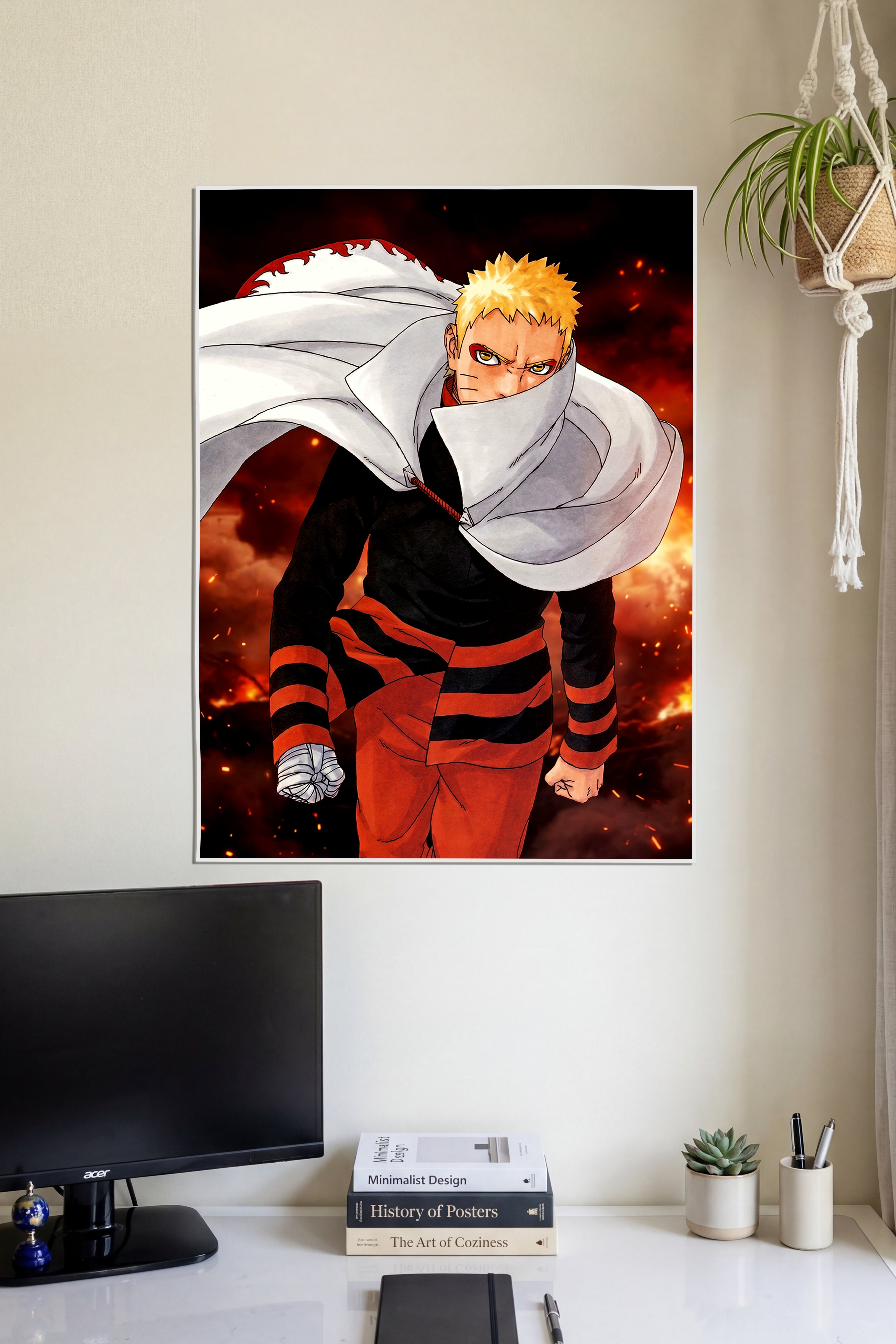 Hokage Naruto Uzumaki | Boruto Era | Anime Wall Art