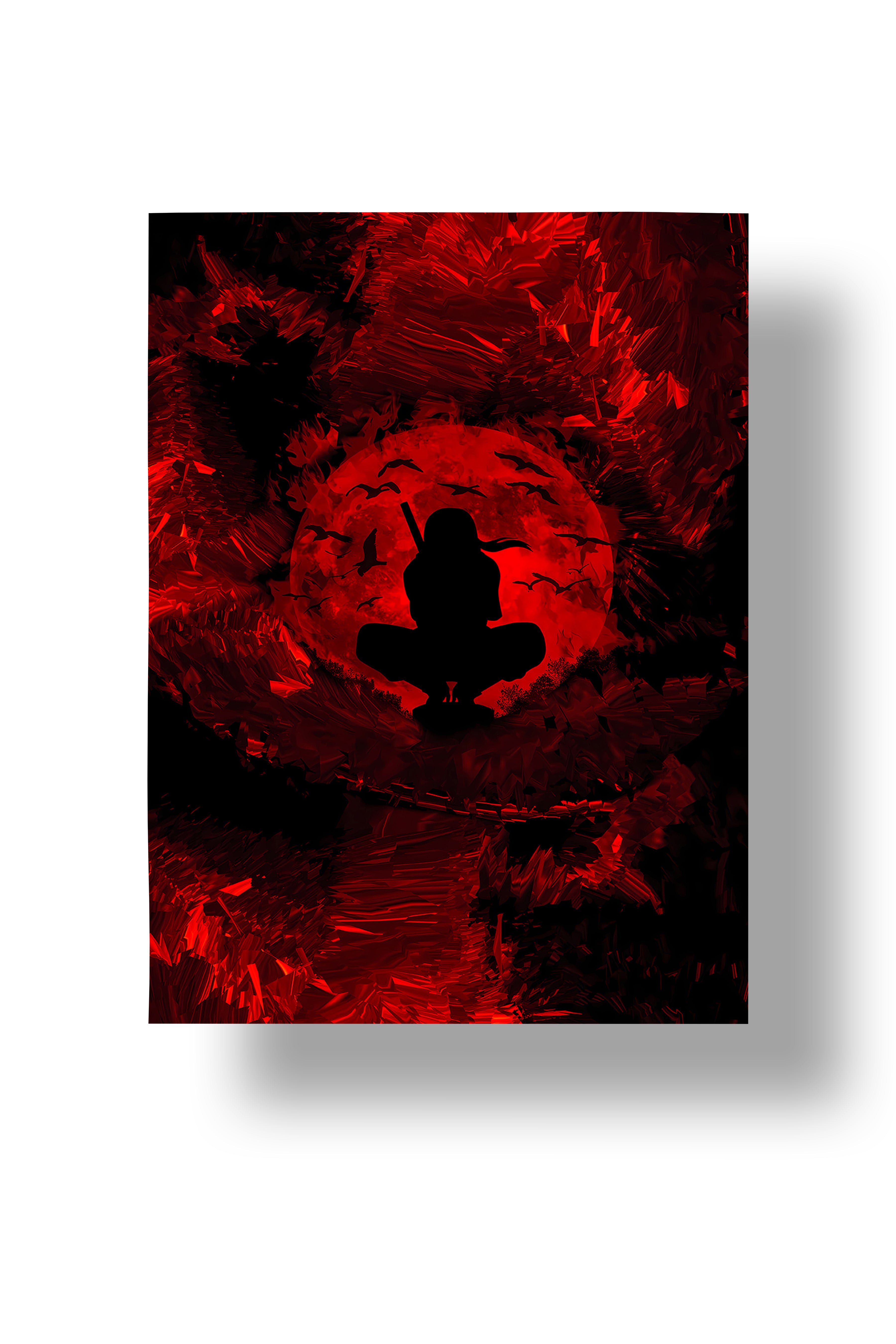 Itachi Blood Moon Poster | Anime Wall Art