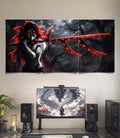 Kokushibo Dark Blade | Demon Slayer | 3 Panel Wall Art