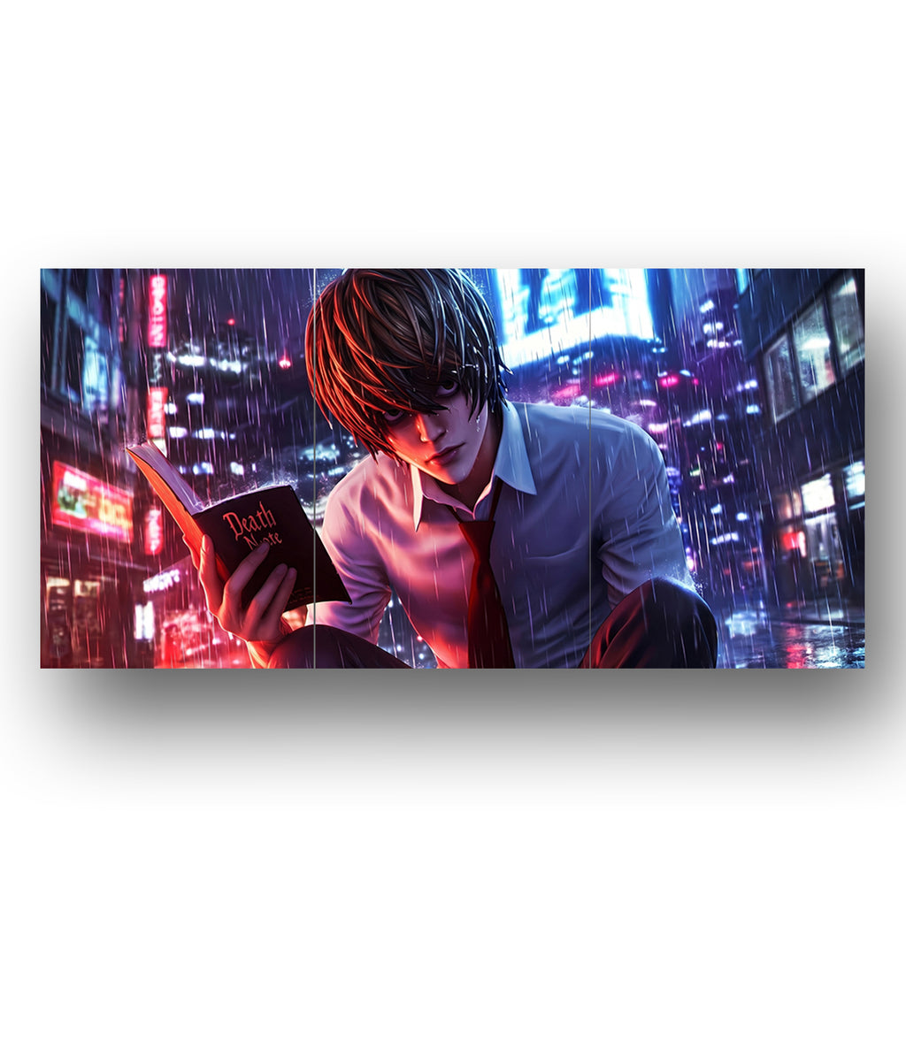 Light Yagami | Death Note | 3 Panel Wall Art