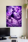Mewtwo Psychic Storm | Pokemon | Anime Wall Art