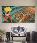 Naruto Konoha Skyline | Naruto | 3 Panel Wall Art