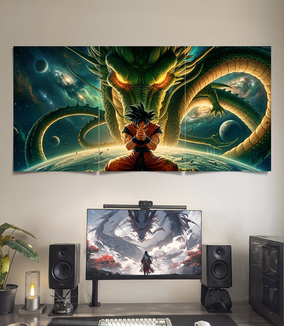 Shenron Cosmic | Dragon Ball | 3 Panel Wall Art
