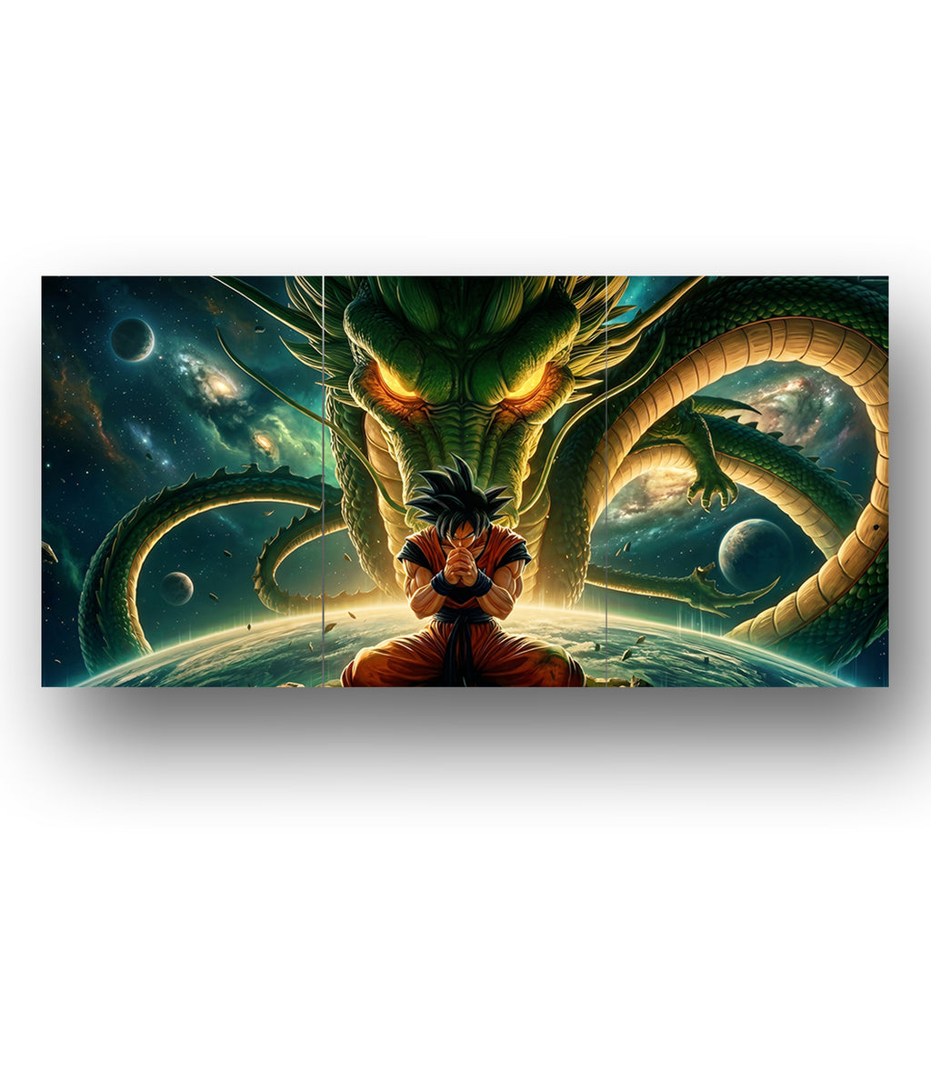 Shenron Cosmic | Dragon Ball | 3 Panel Wall Art