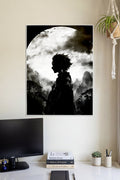 Tanjiro Moonlit Silhouette | Demon Slayer | Anime Wall Art