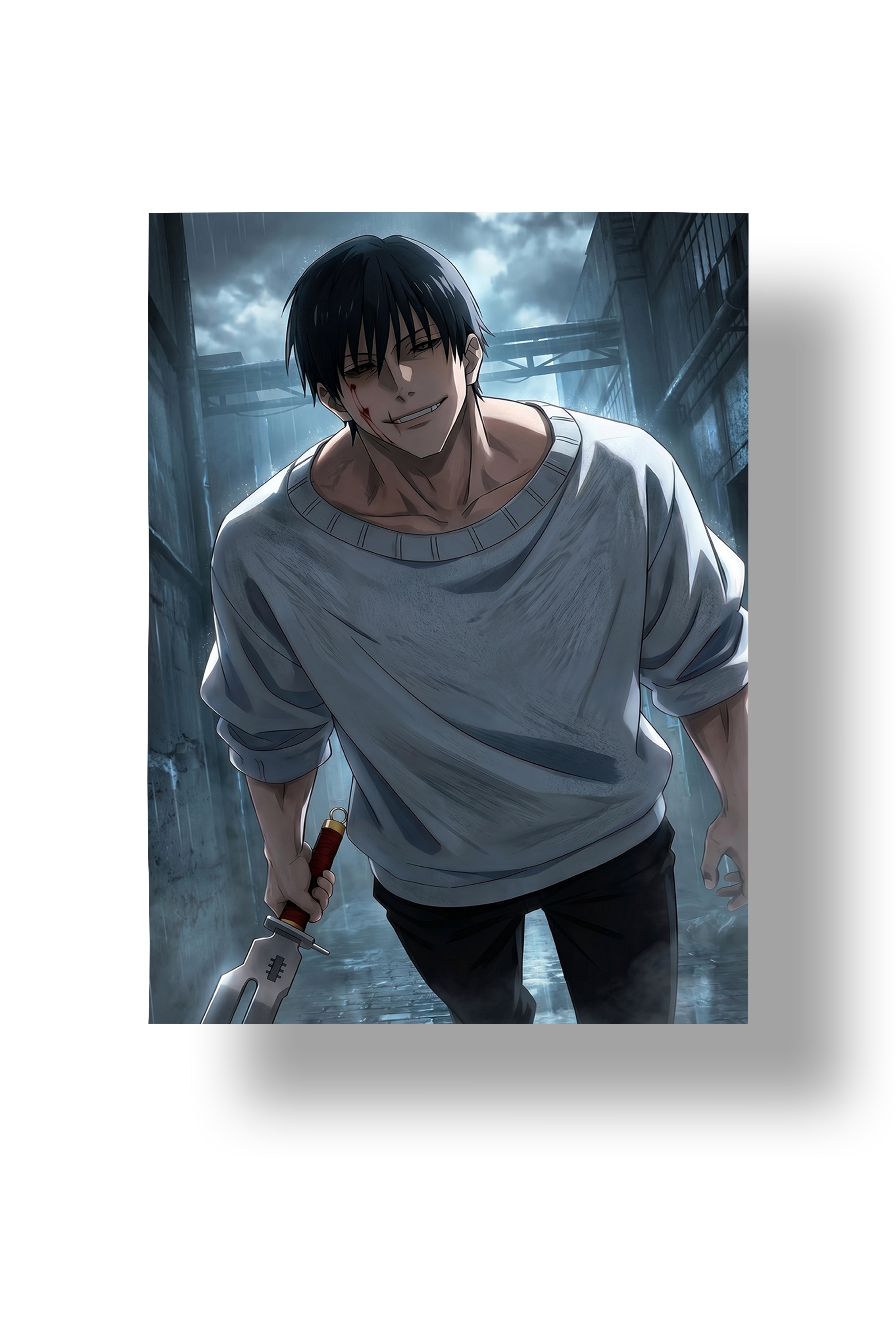 Toji Fushiguro Alley Hunt | Jujutsu Kaisen | Anime Wall Art