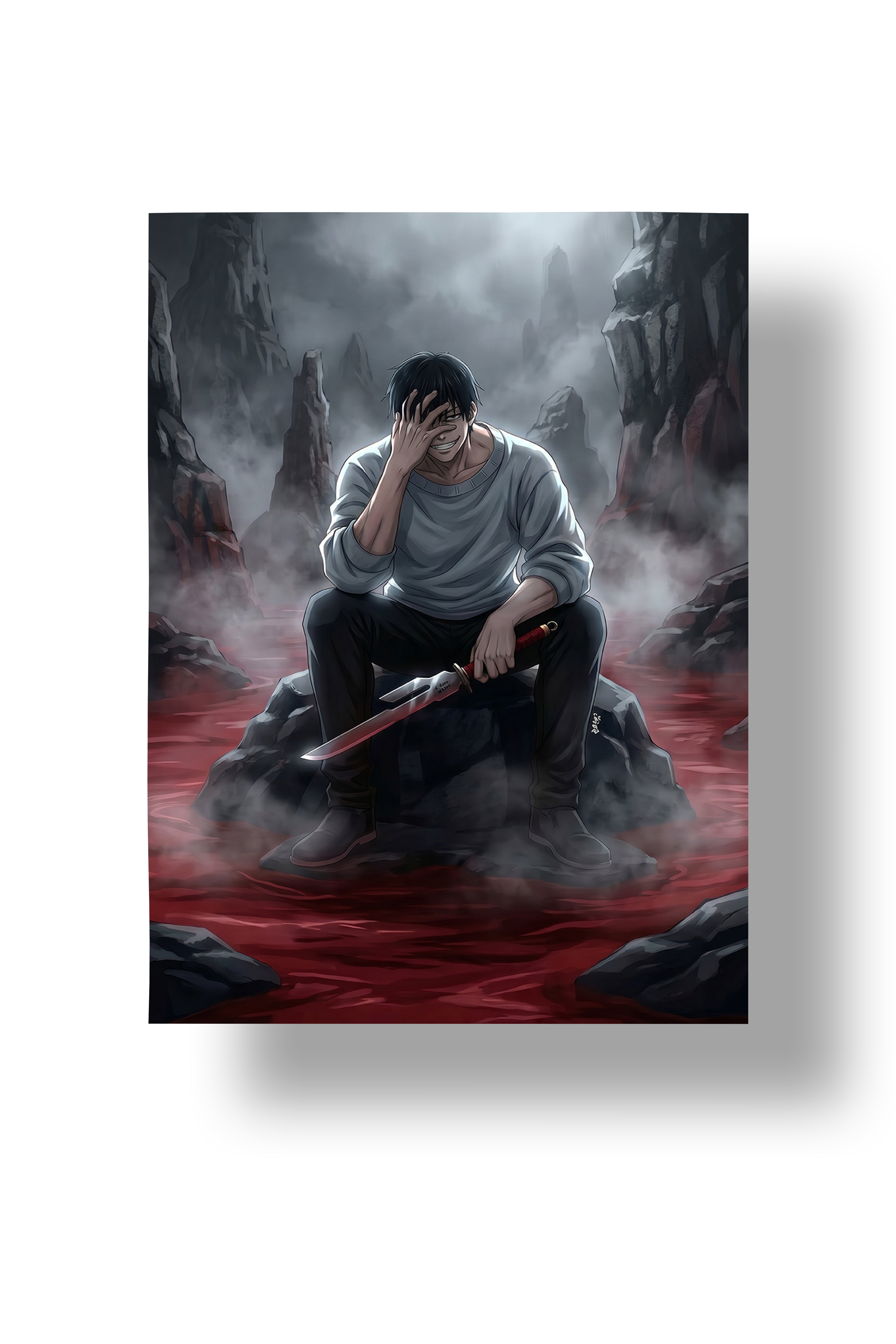 Toji Fushiguro Blood Mist | Jujutsu Kaisen | Anime Wall Art