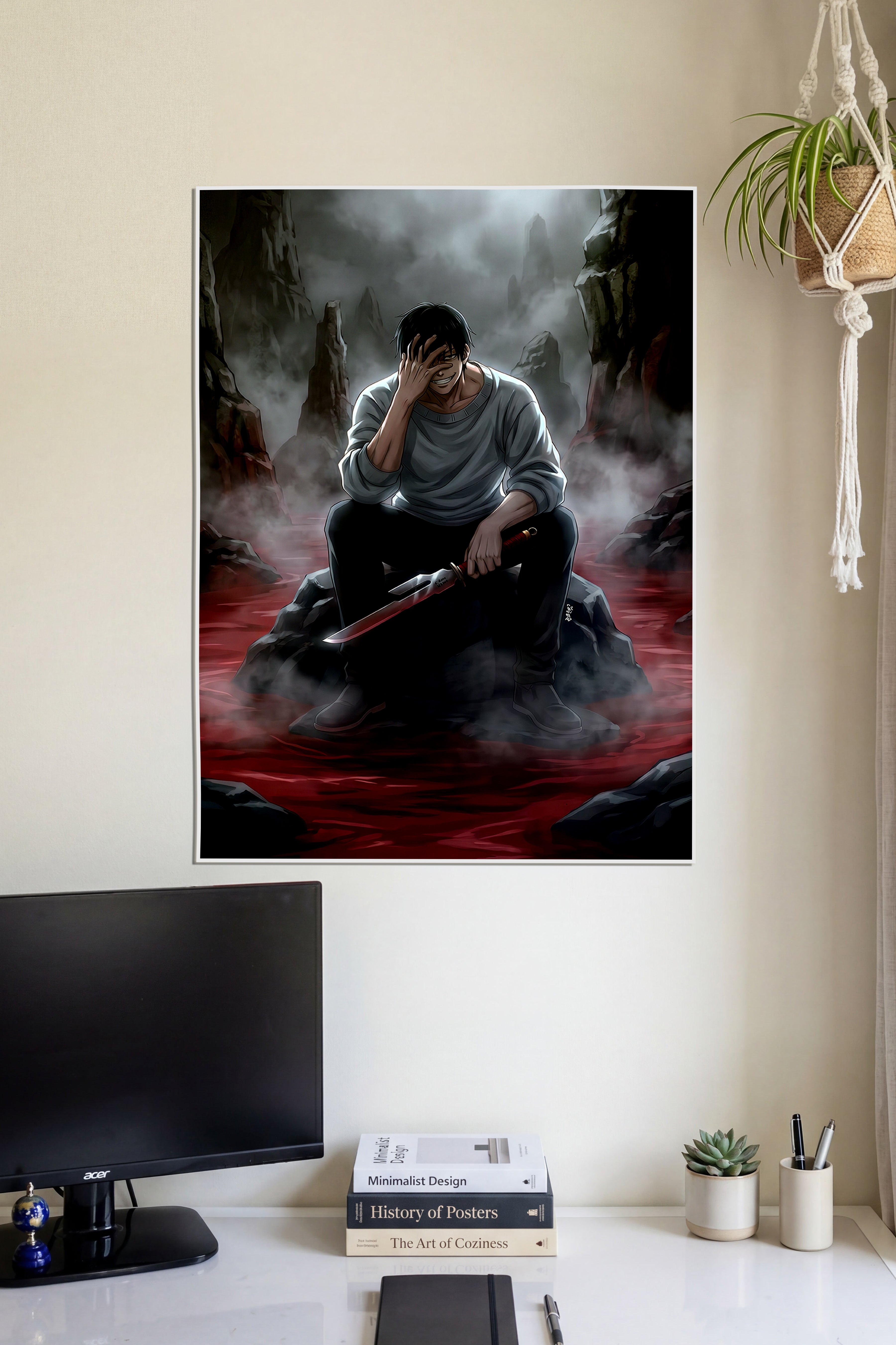 Toji Fushiguro Blood Mist | Jujutsu Kaisen | Anime Wall Art