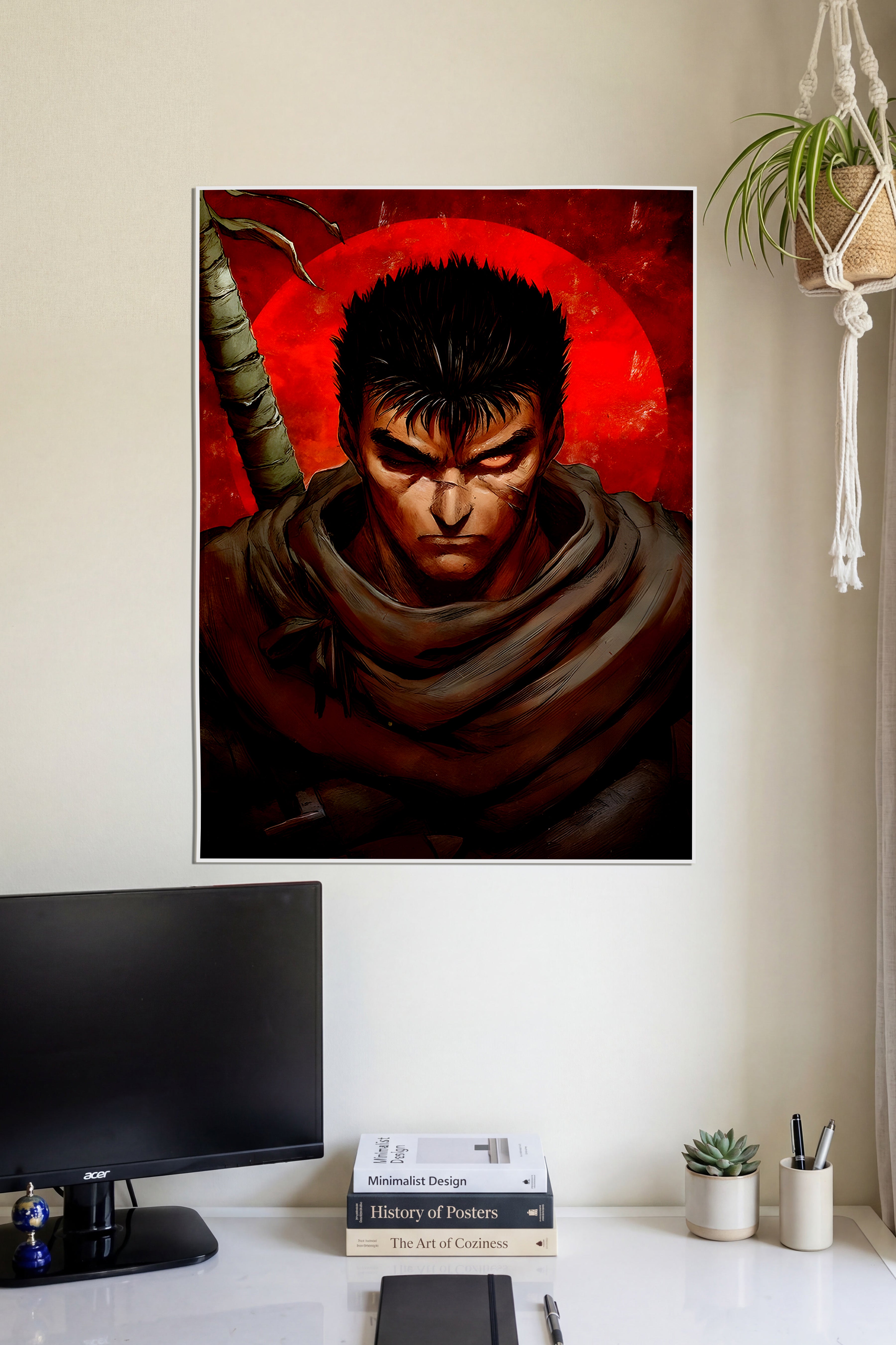 Guts Berserk Poster | Anime Wall Art